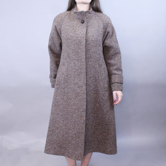 Vintage 80s Tweed Overcoat