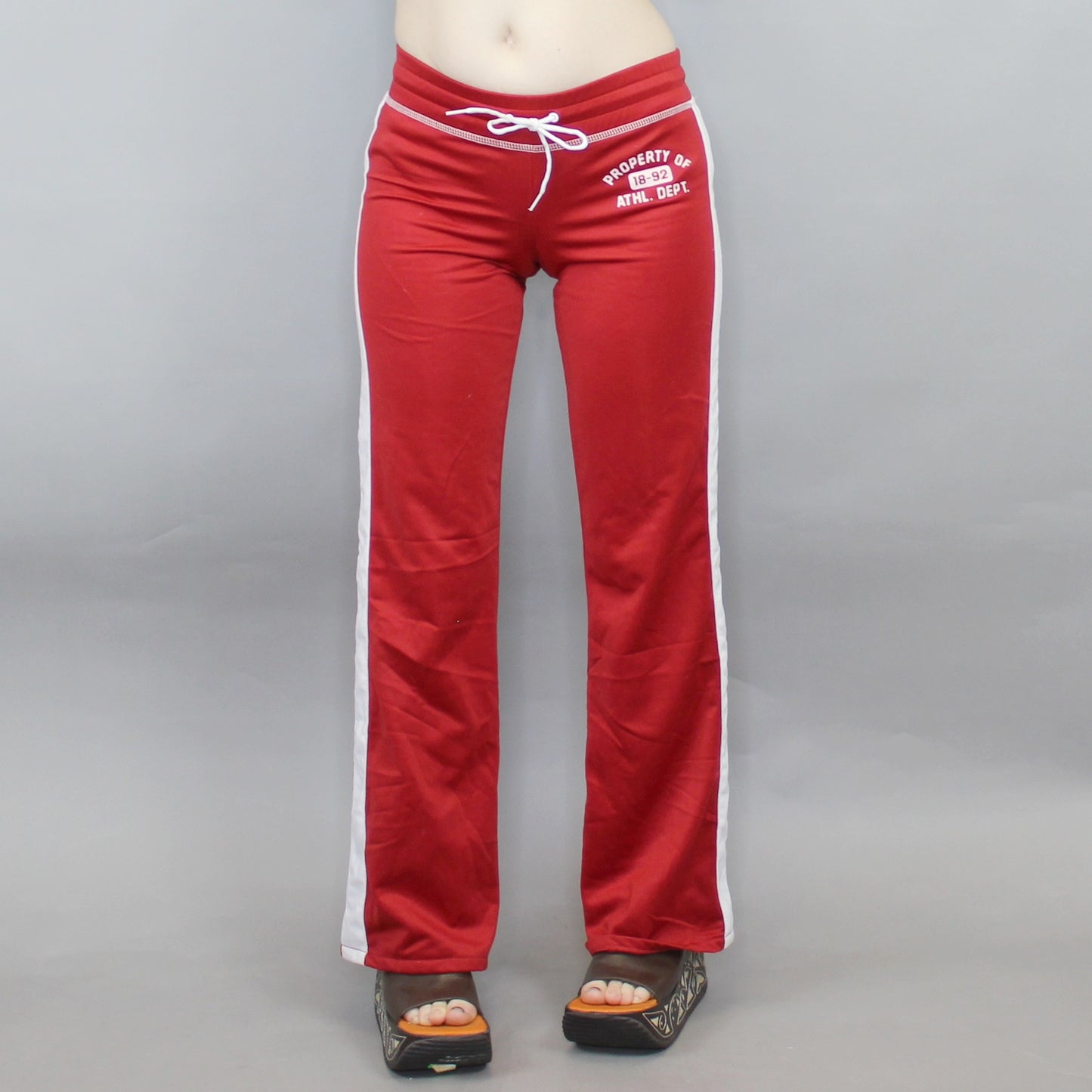 Vintage Y2k Sporty Track Pants Low Rise Flares by Abercrombie