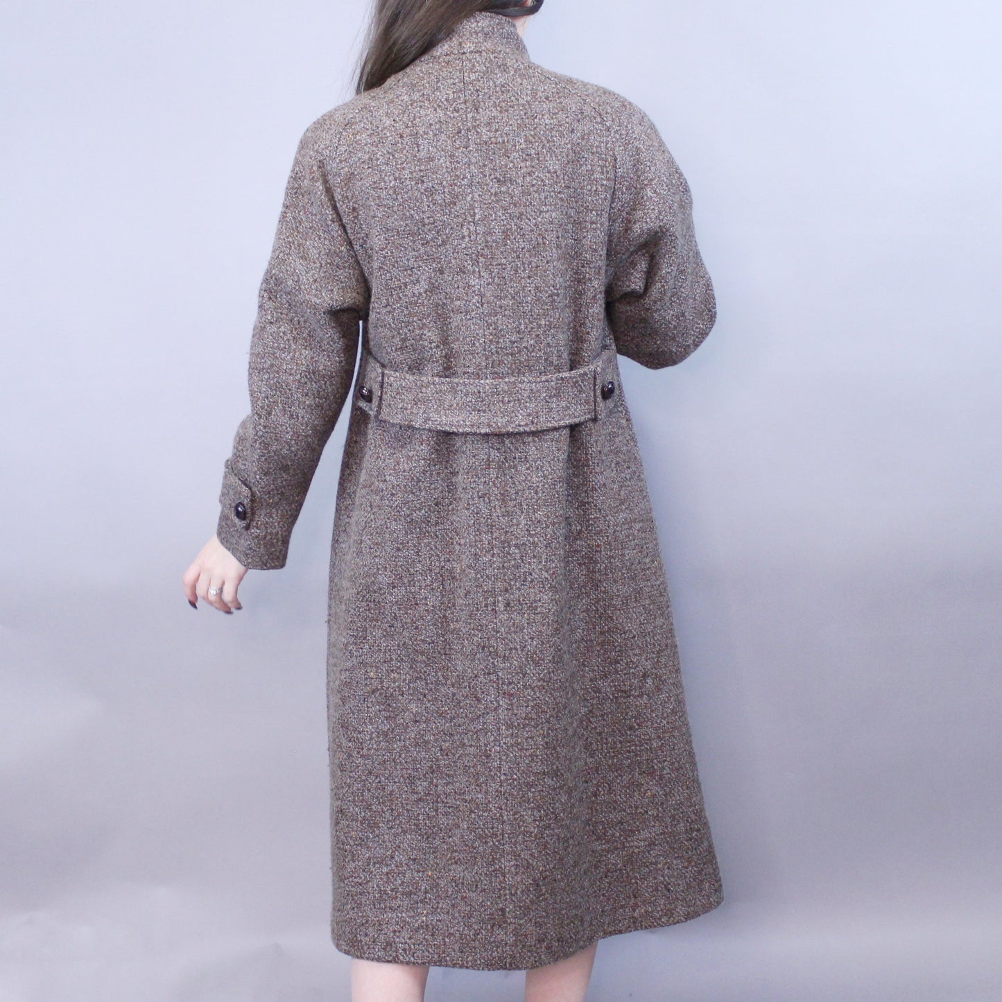 Vintage 80s Tweed Overcoat