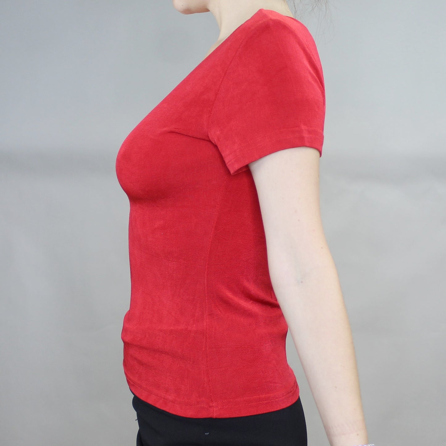 Vintage 90s Red Stretchy Baby Tee