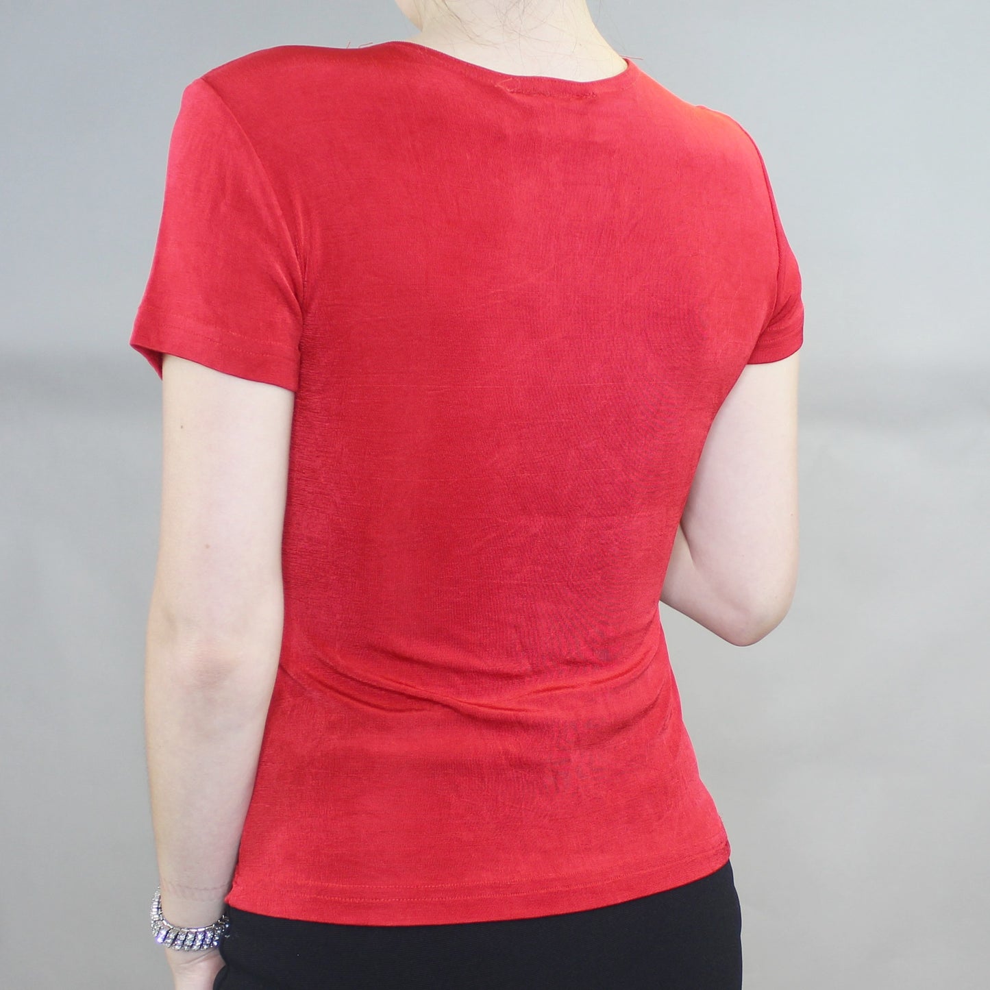 Vintage 90s Red Stretchy Baby Tee