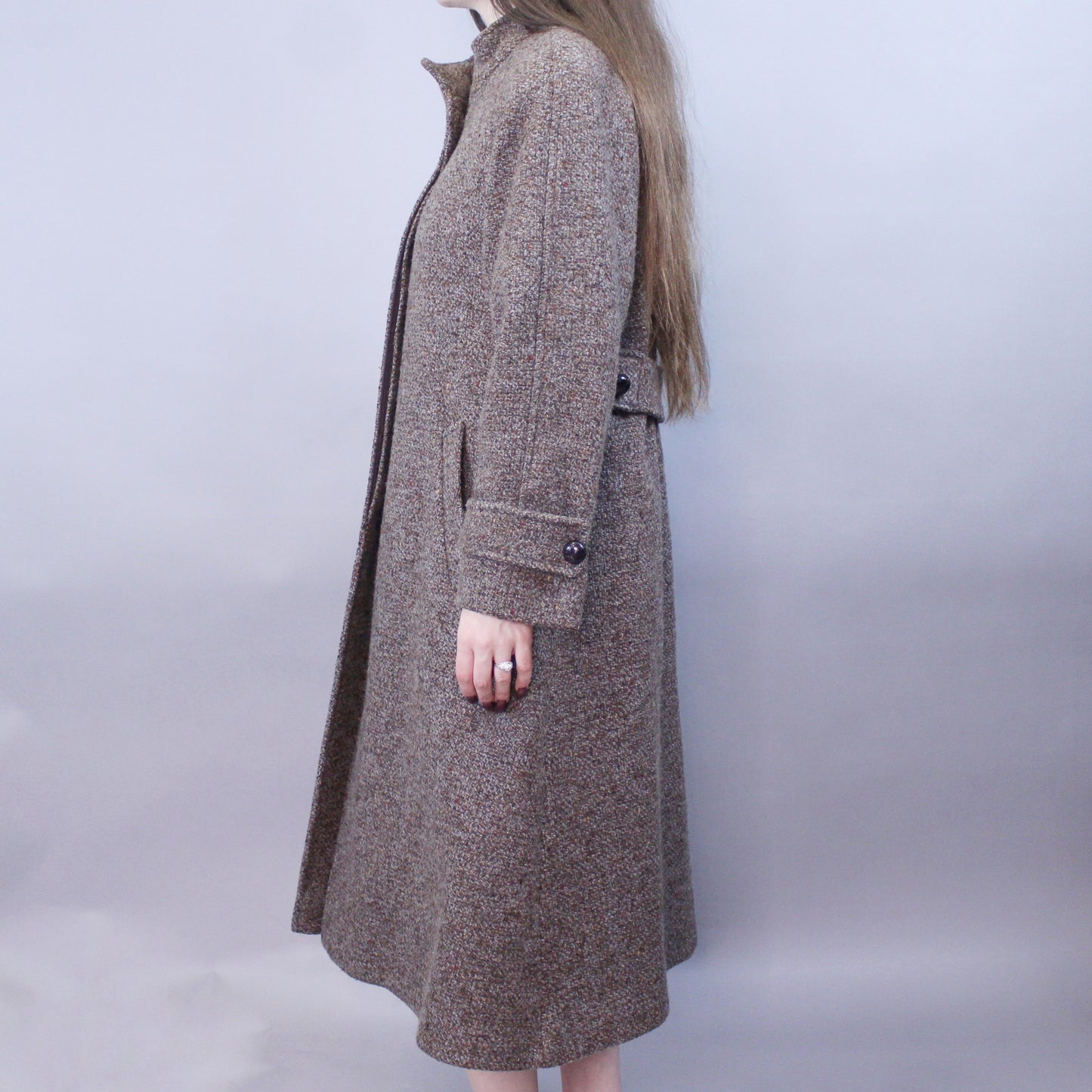 Vintage 80s Tweed Overcoat