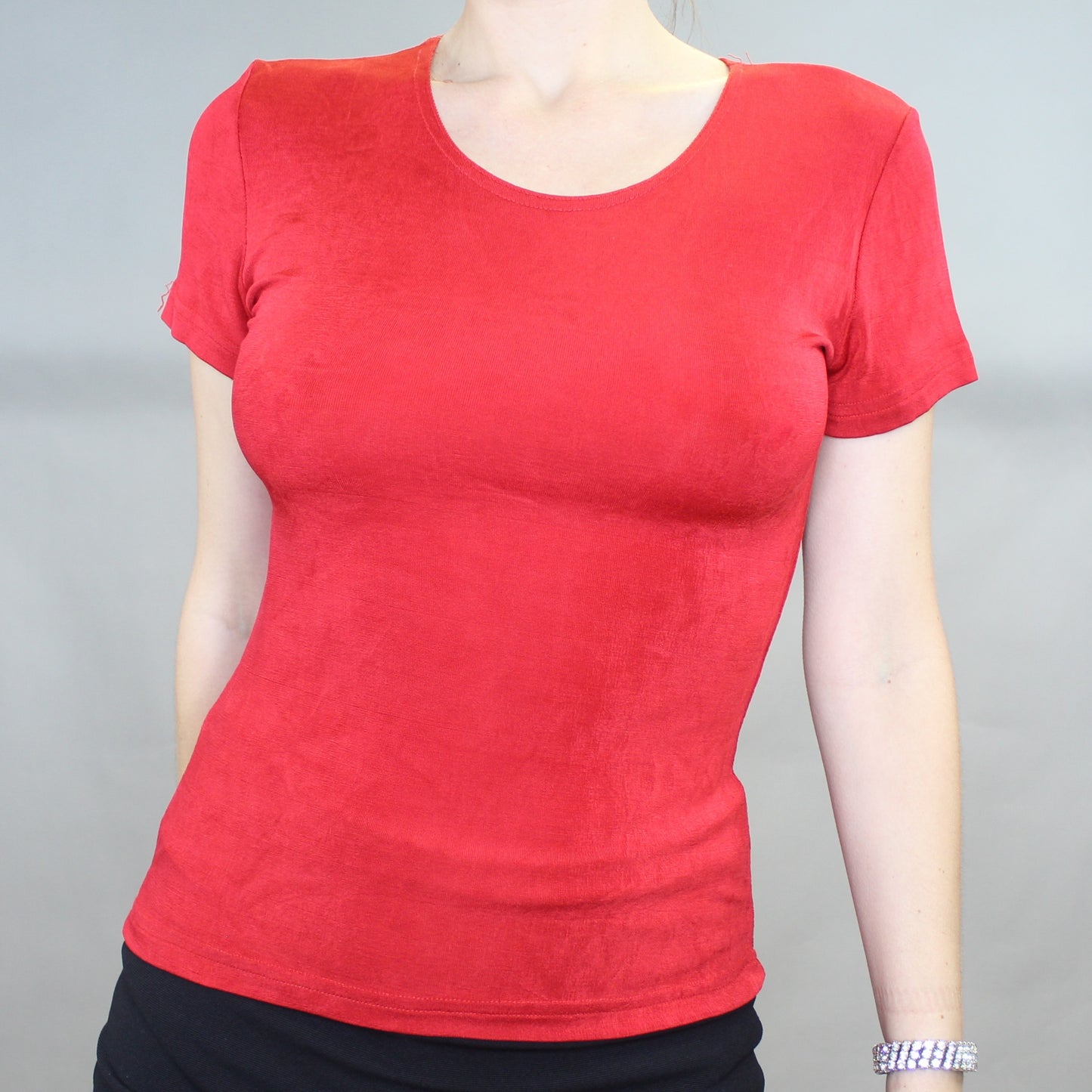 Vintage 90s Red Stretchy Baby Tee