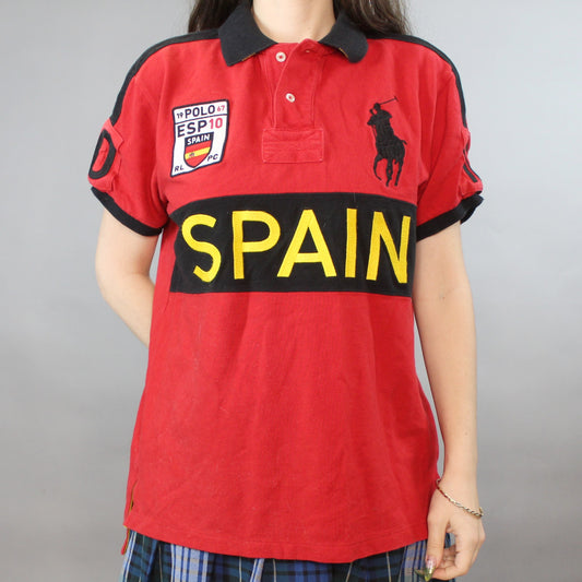 Polo Ralph Lauren Spain Patched Rugby T-shirt