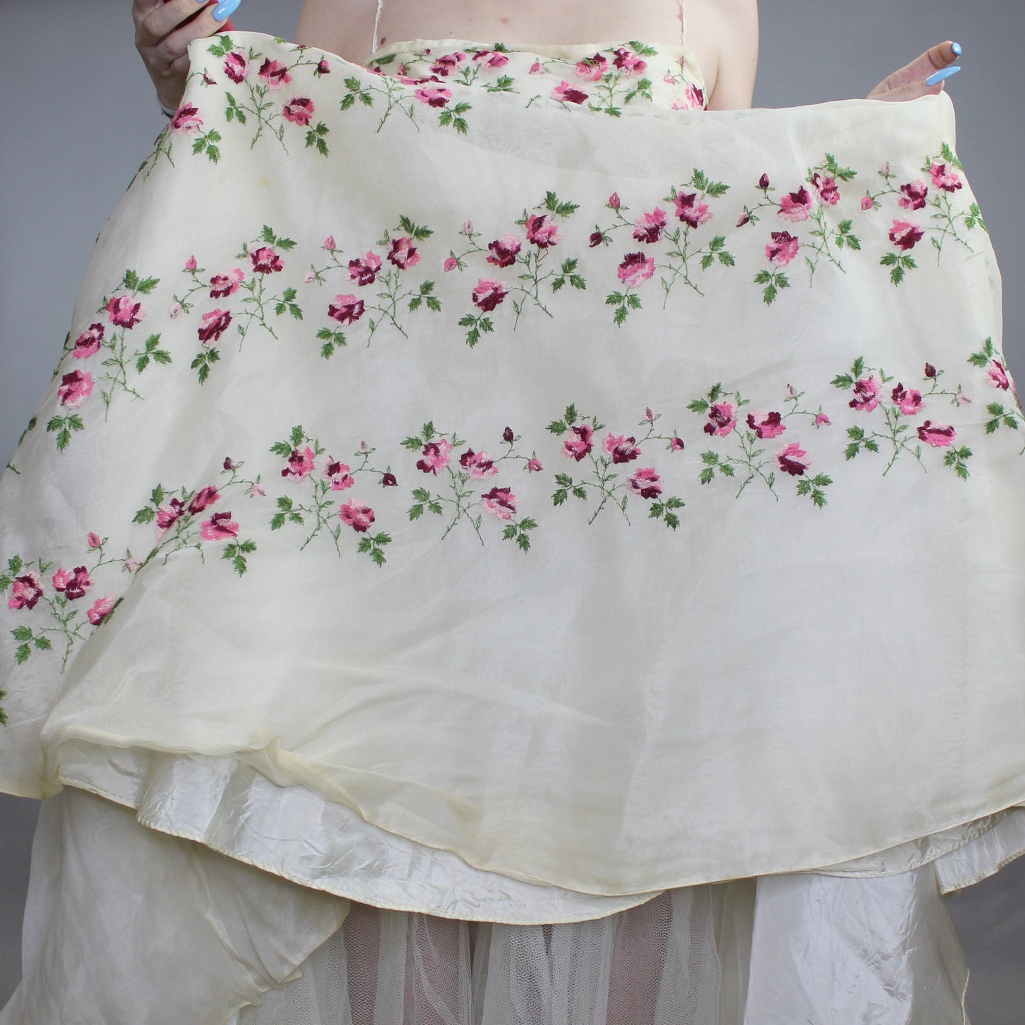 Vintage 50s Cupcake Poofy Prom Dress