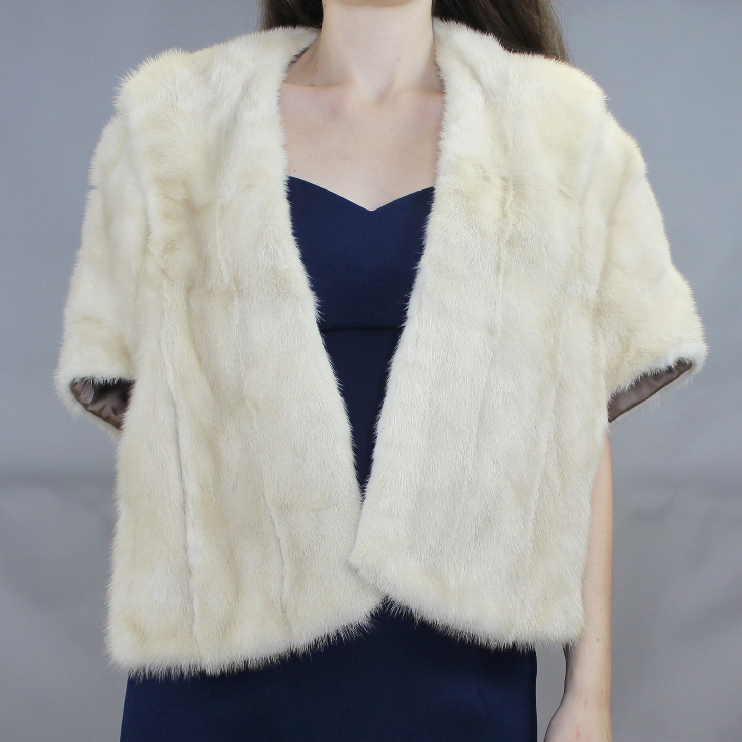 Vintage 50s Blonde Mink Fur Stole by Kent-Fisher Furs
