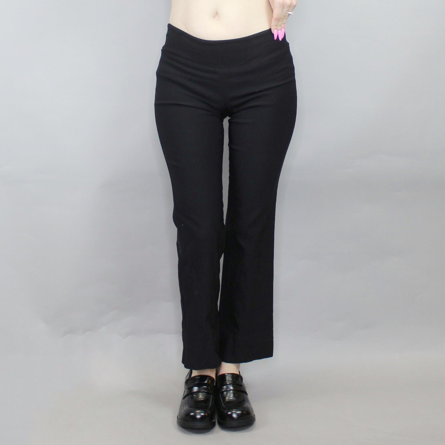 Vintage Y2k Low Rise Boot Cut Black Pants by Iz Byer