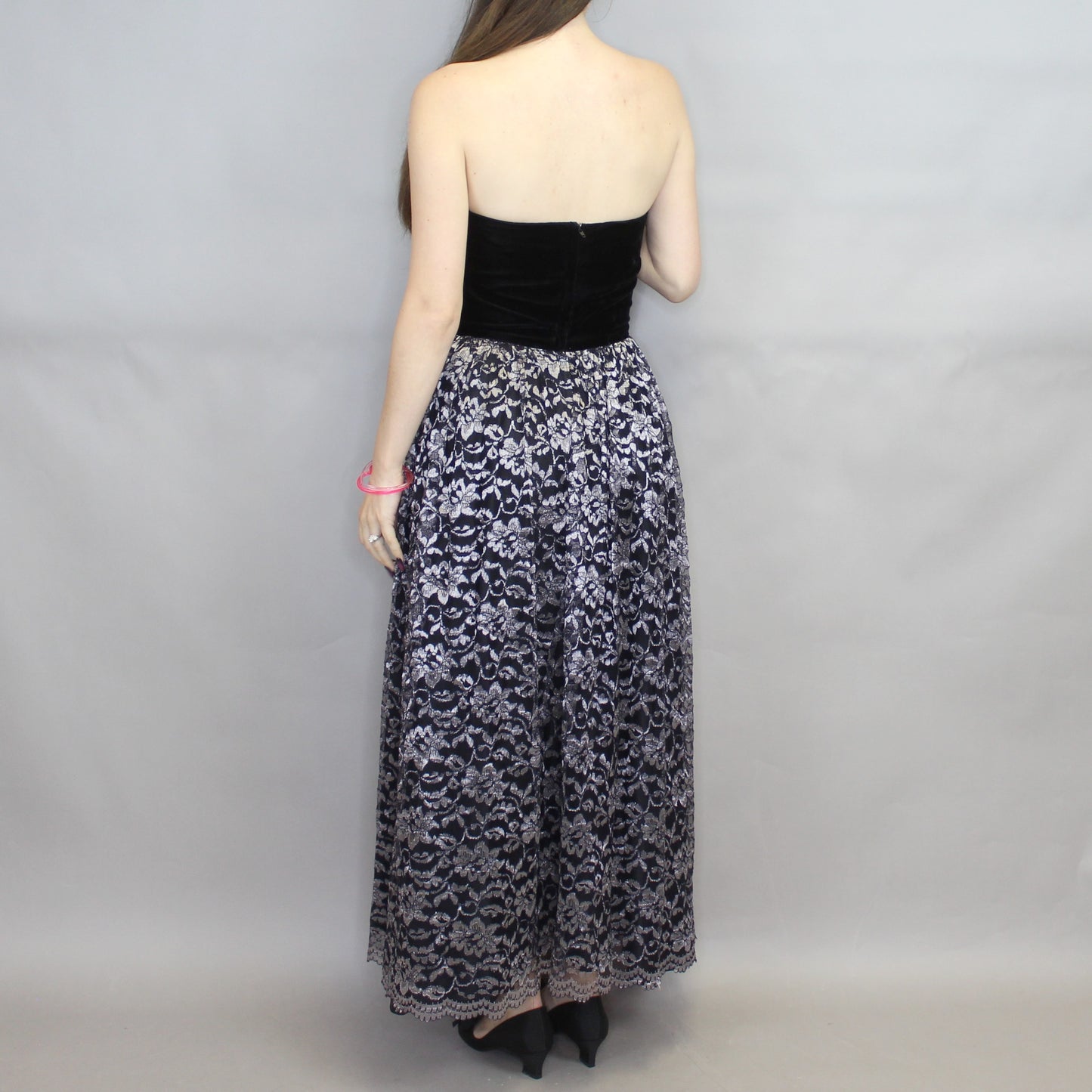 Vintage 80s Gothic Prom/Party Dress by Dennis Goldsmith