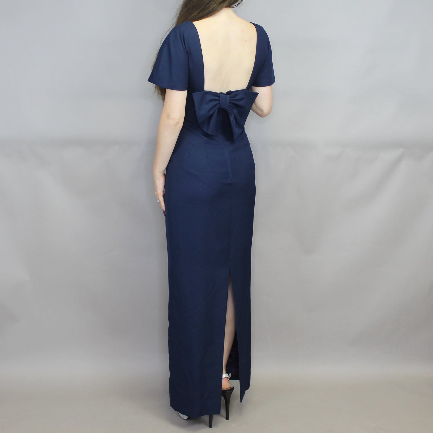 Vintage 80s Simple Elegant Evening Gown by House of Bianchi