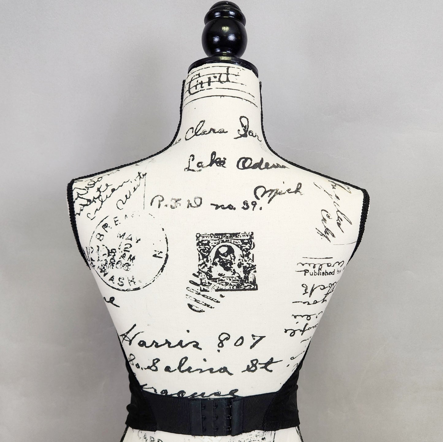 Vintage 80s Victoria's Secret Gold Label Black Lace Bustier
