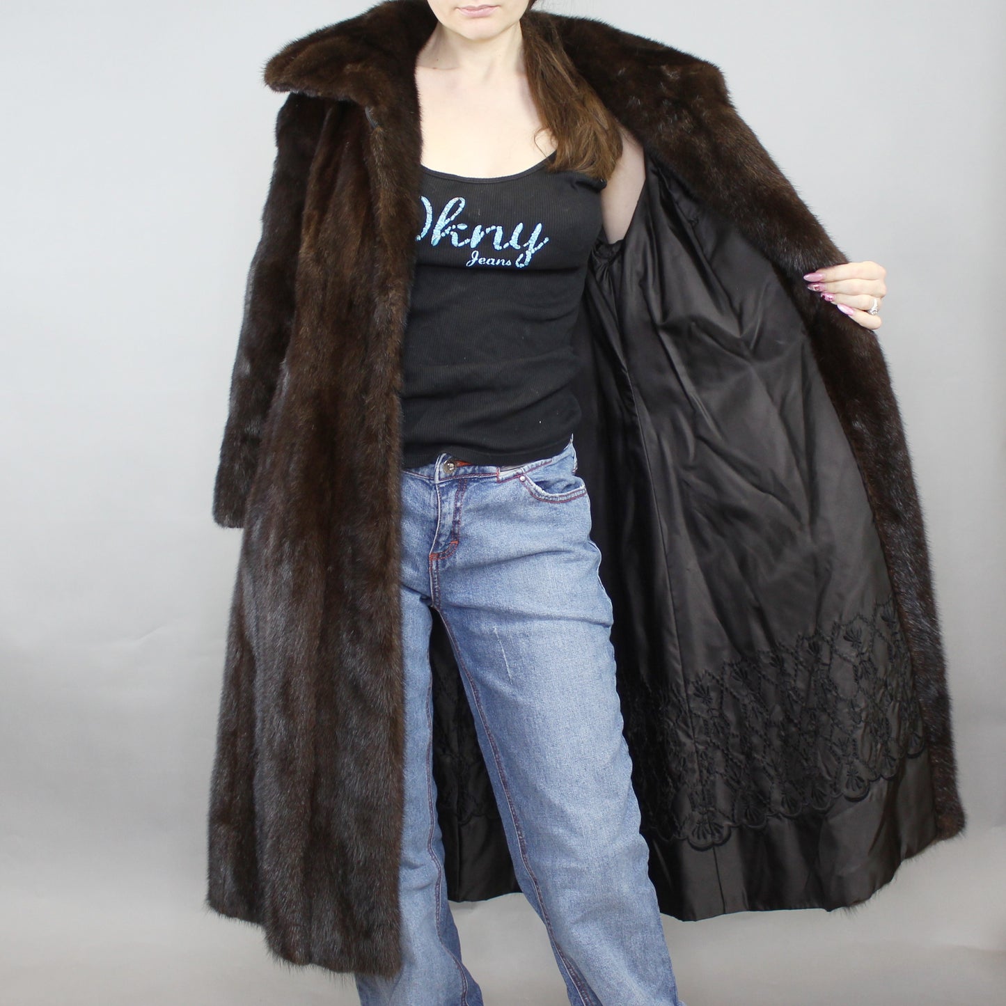 Vintage 50s Mink Fur Coat by John Wanamaker Rittenhouse Square