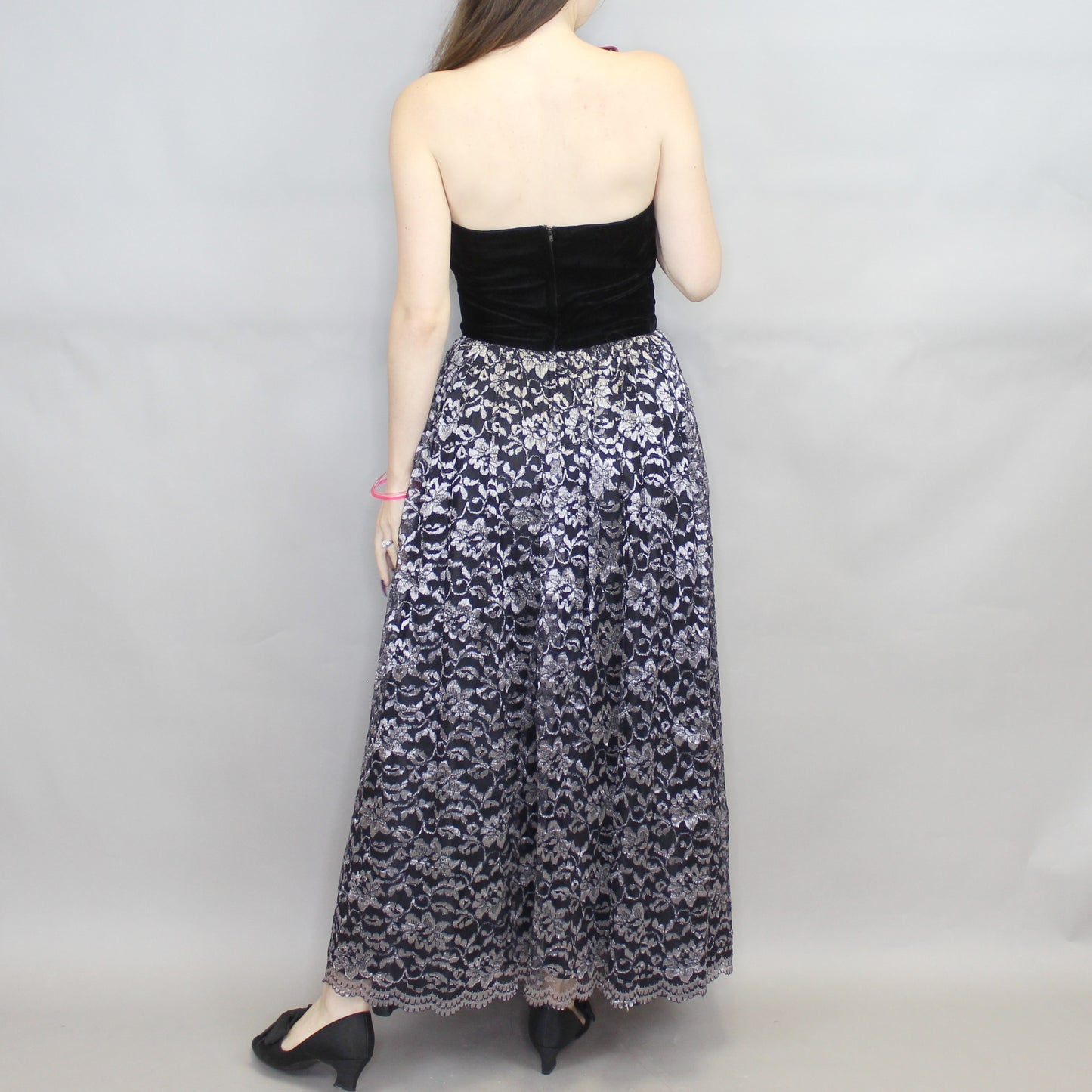 Vintage 80s Gothic Prom/Party Dress by Dennis Goldsmith