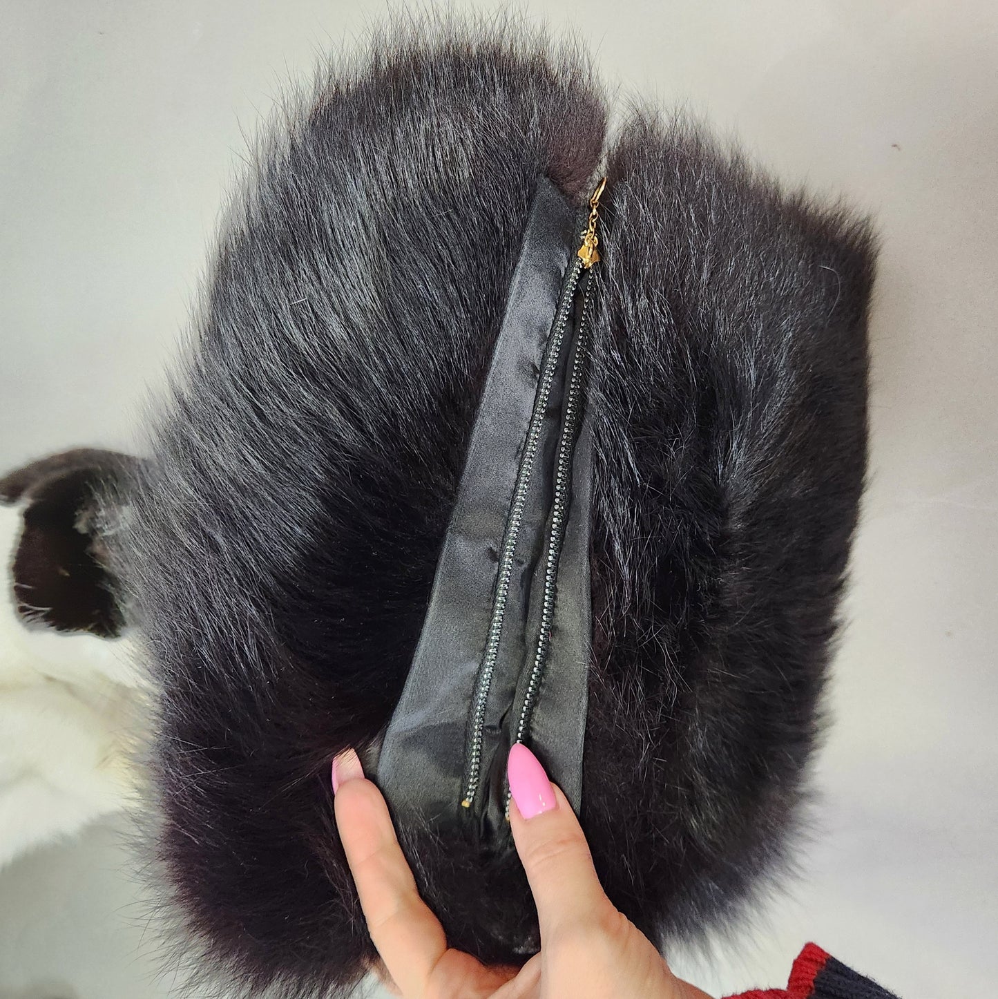 Vintage 60s Luxurious Fur Muff Purse
