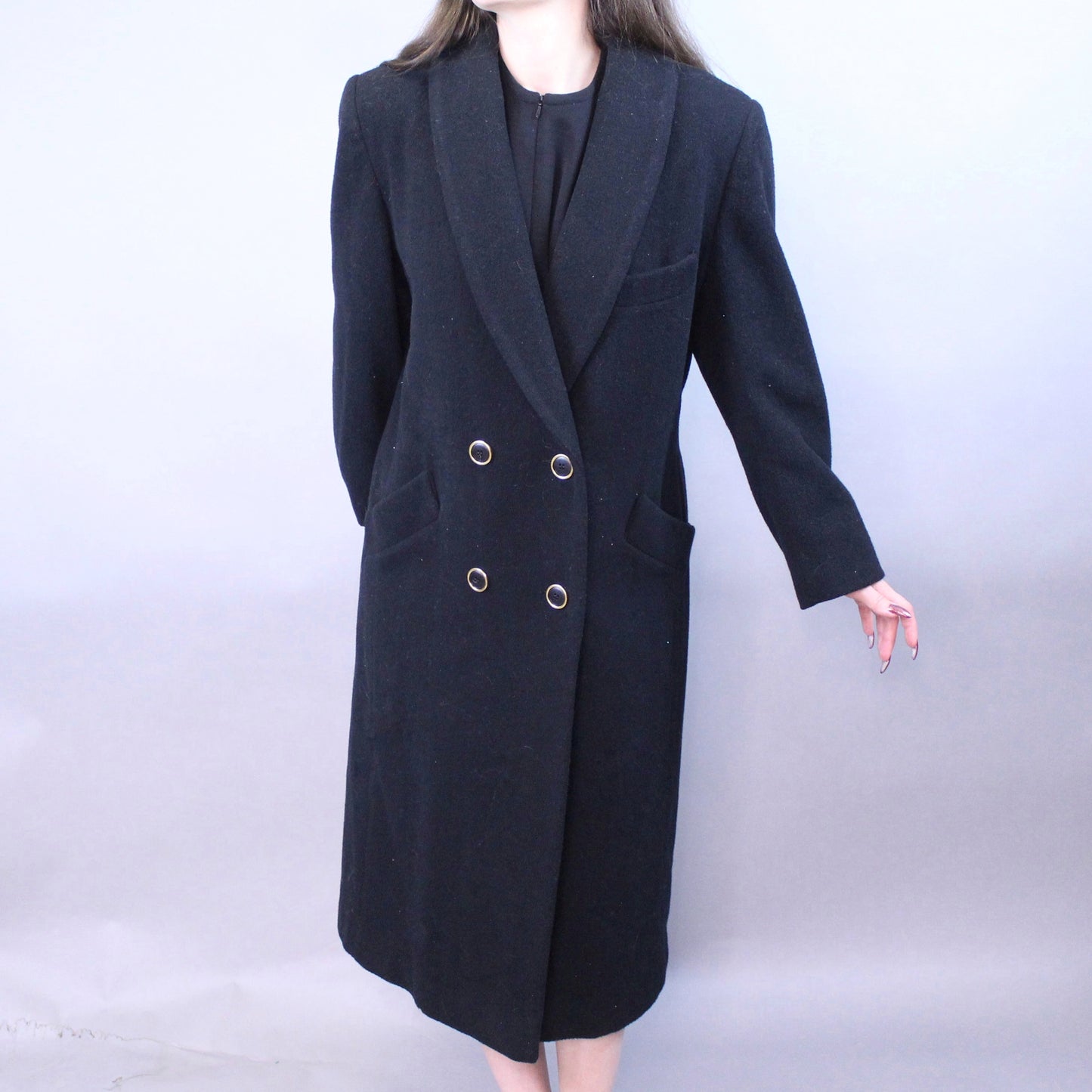 Vintage 80s Formal Wool Overcoat by Leslie Fay Petites