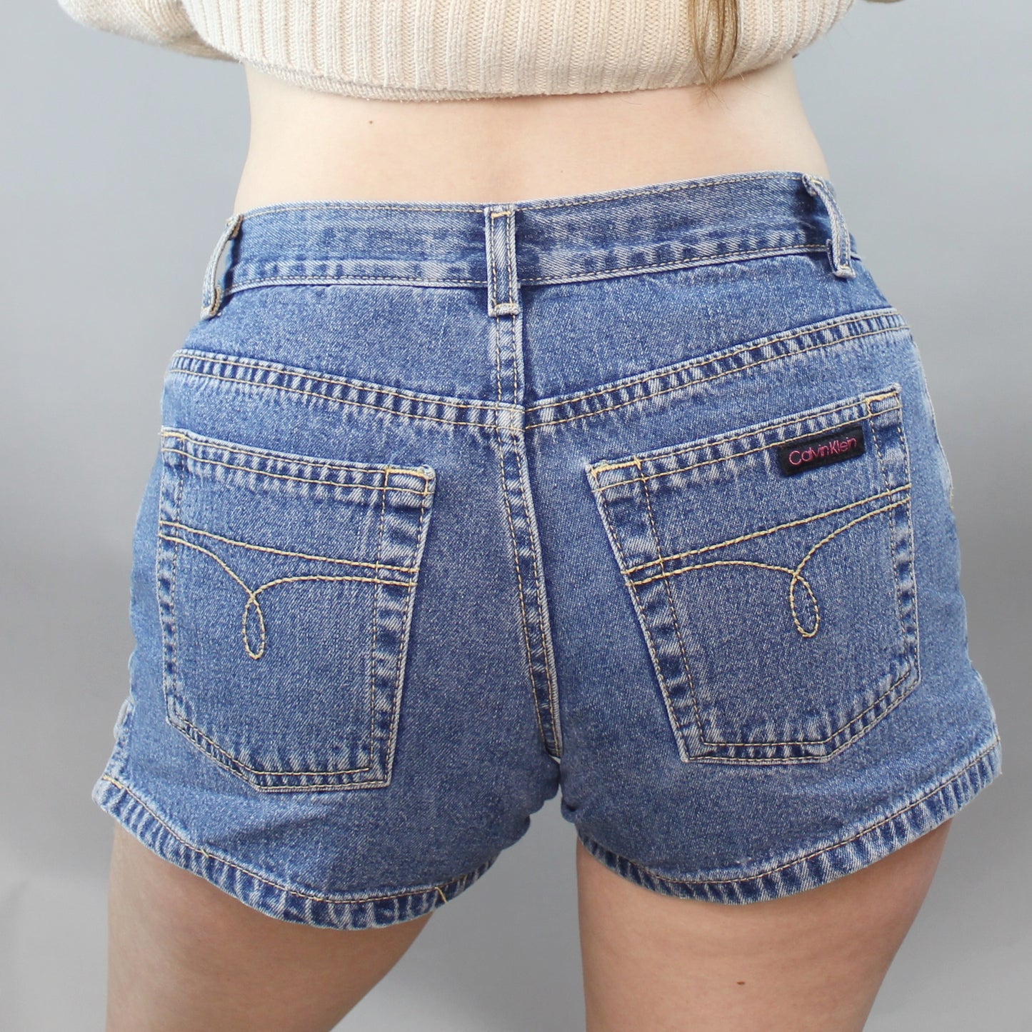 Vintage Y2k Denim Short Shorts by Calvin Klein