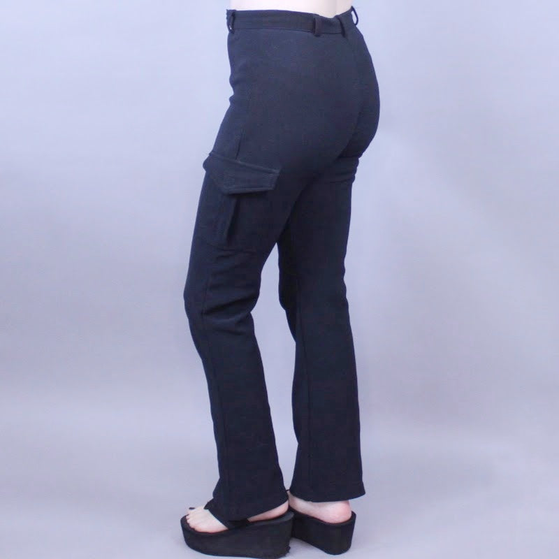 Vintage Y2k Cargo Pocket Flare Pants by Dreamgirl