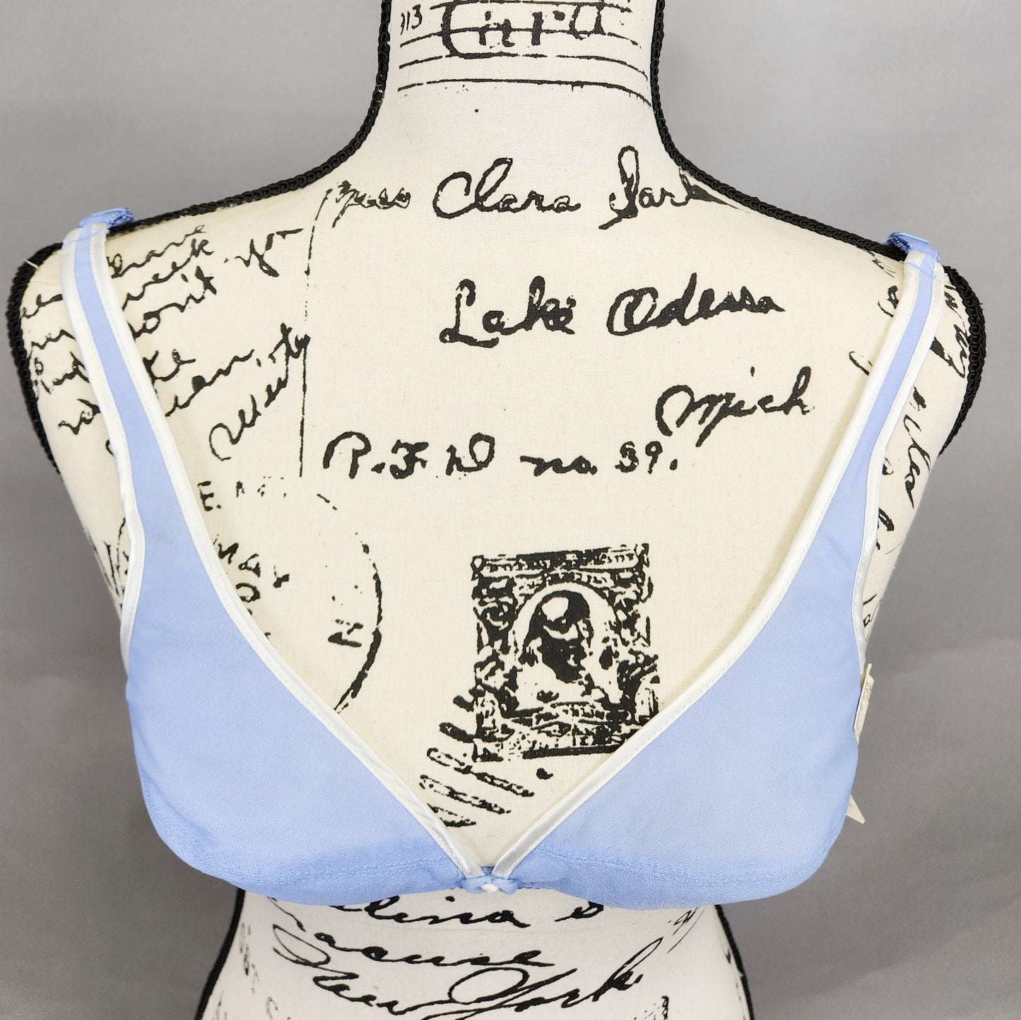 Deadstock NWT Vintage 70s Periwinkle Blue Bra by Van Raalte for Gimbel's