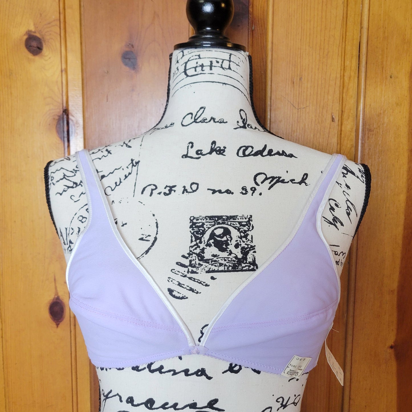 Deadstock NWT Vintage 70s Pastel Lavender Bra by Van Raalte for Gimbel's