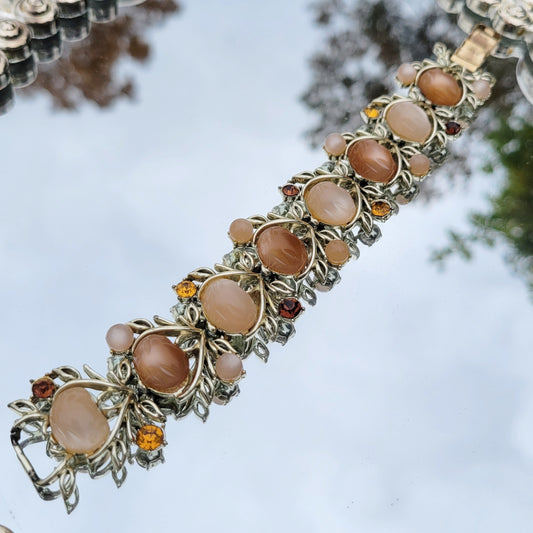 Vintage 50s Coro Pegasus Moonglow Bracelet