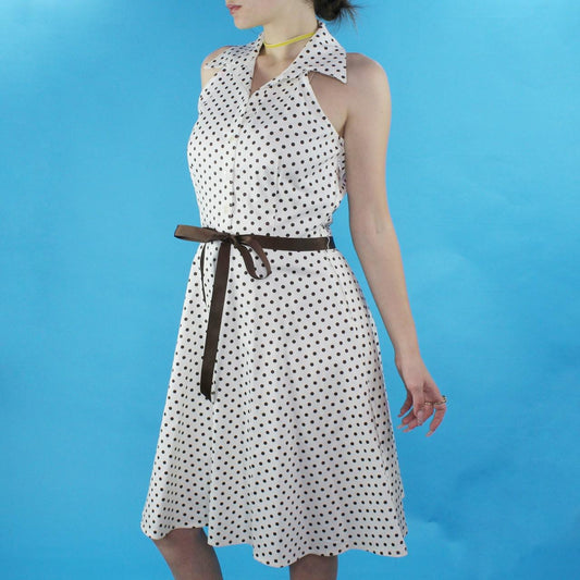 Vintage Y2k Polka Dot Midi Dress by DBY Ltd.