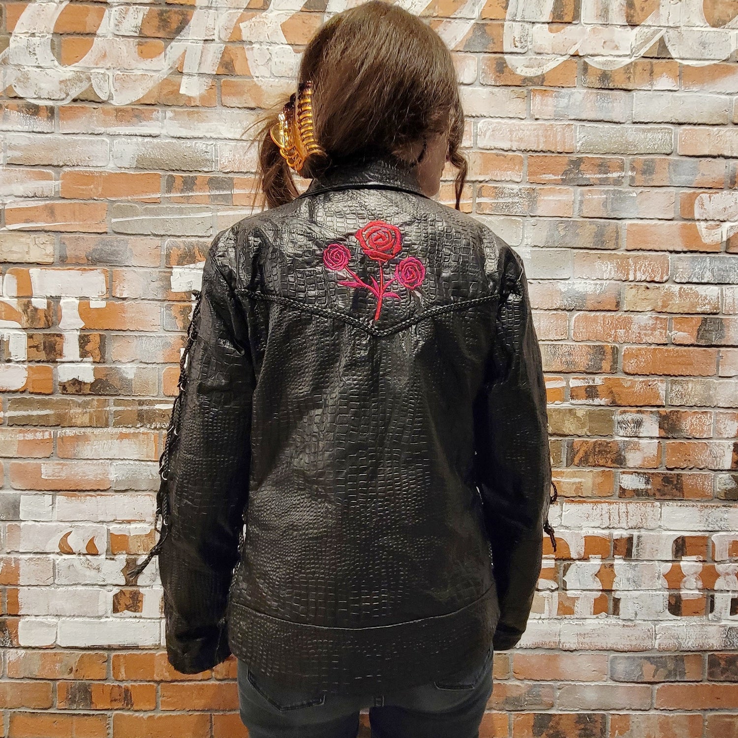 Leather Lace Up Genuine Buffalo Leather Navarre Leather Company Jacket