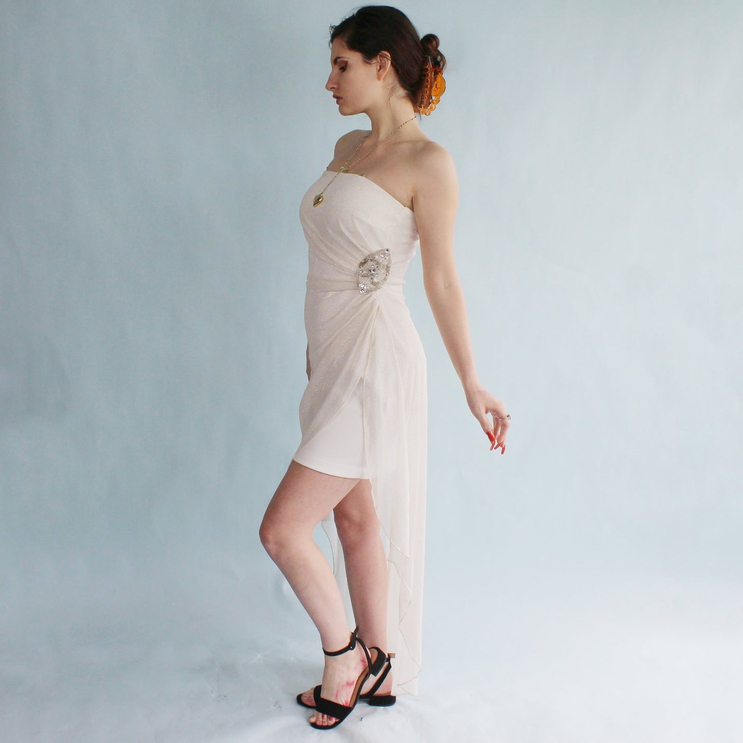 Vintage Y2k Angelic Hi-low Prom Dress by Teeze Me