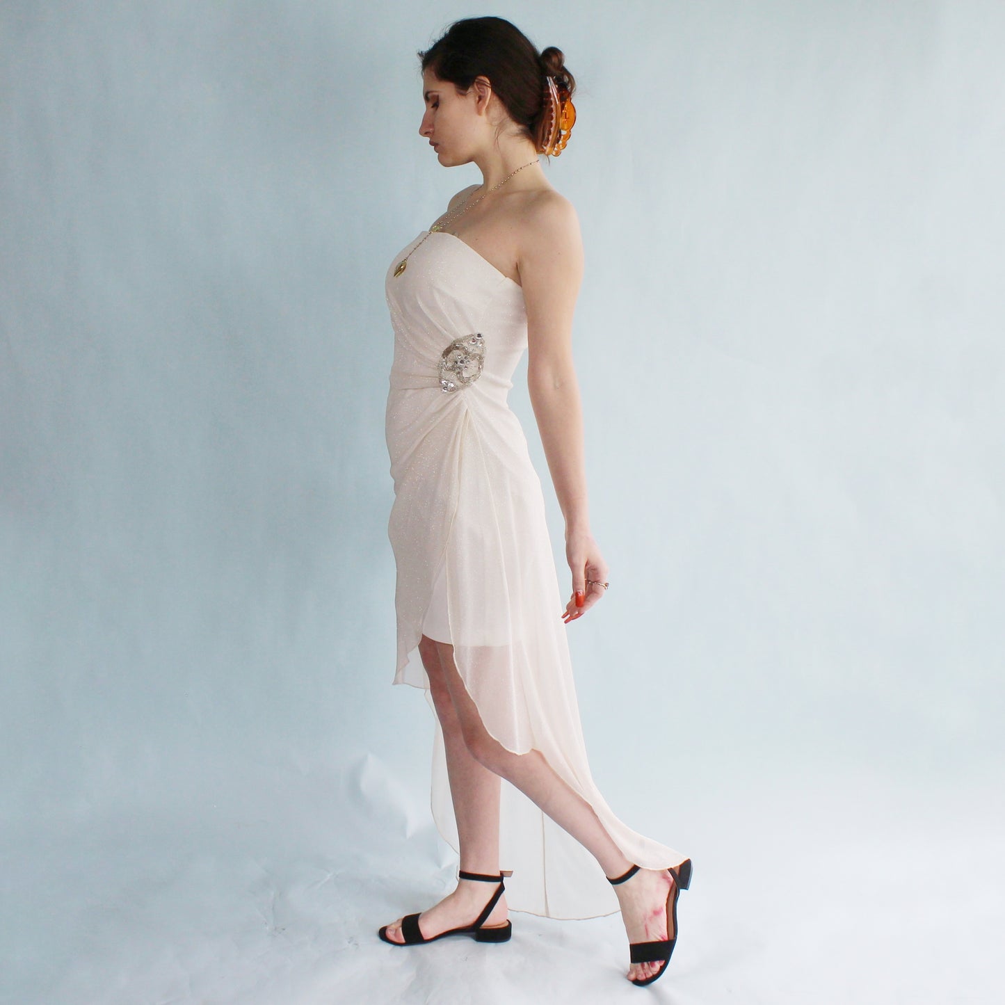 Vintage Y2k Angelic Hi-low Prom Dress by Teeze Me