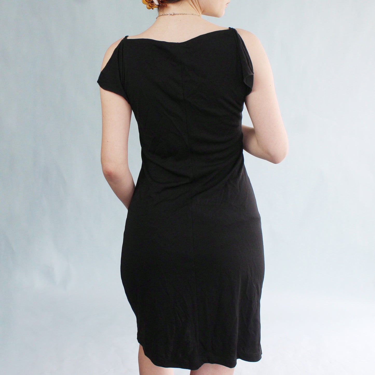 Vintage Y2k Deadstock NWT Black mini dress by Taboo