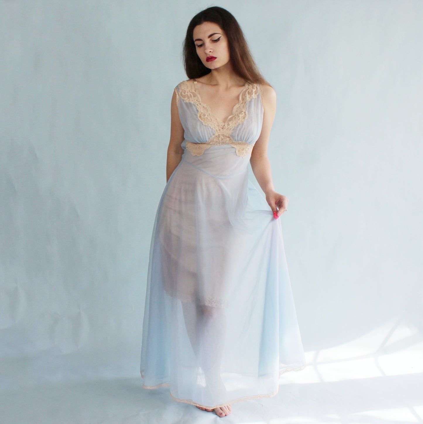 Vintage 60s Sheer Nightgown by Aristocraft