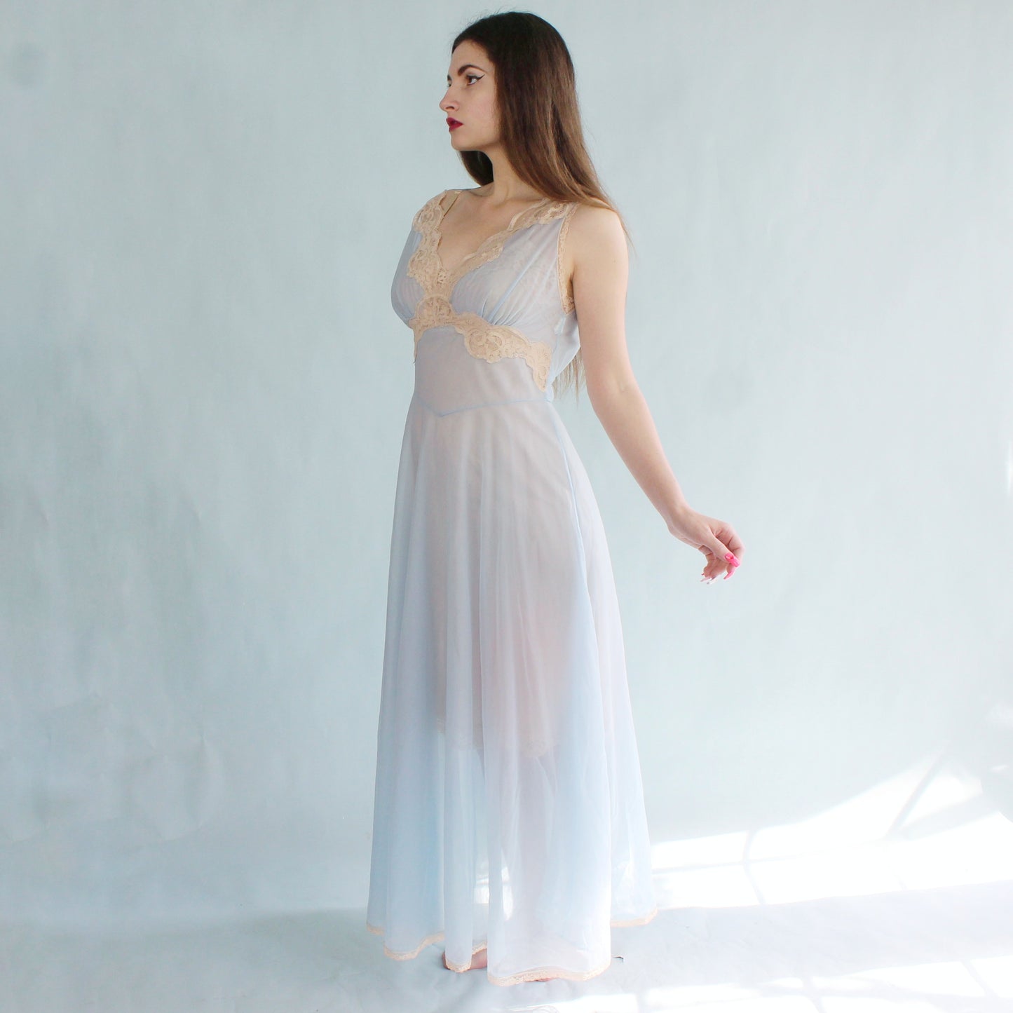 Vintage 60s Sheer Nightgown by Aristocraft