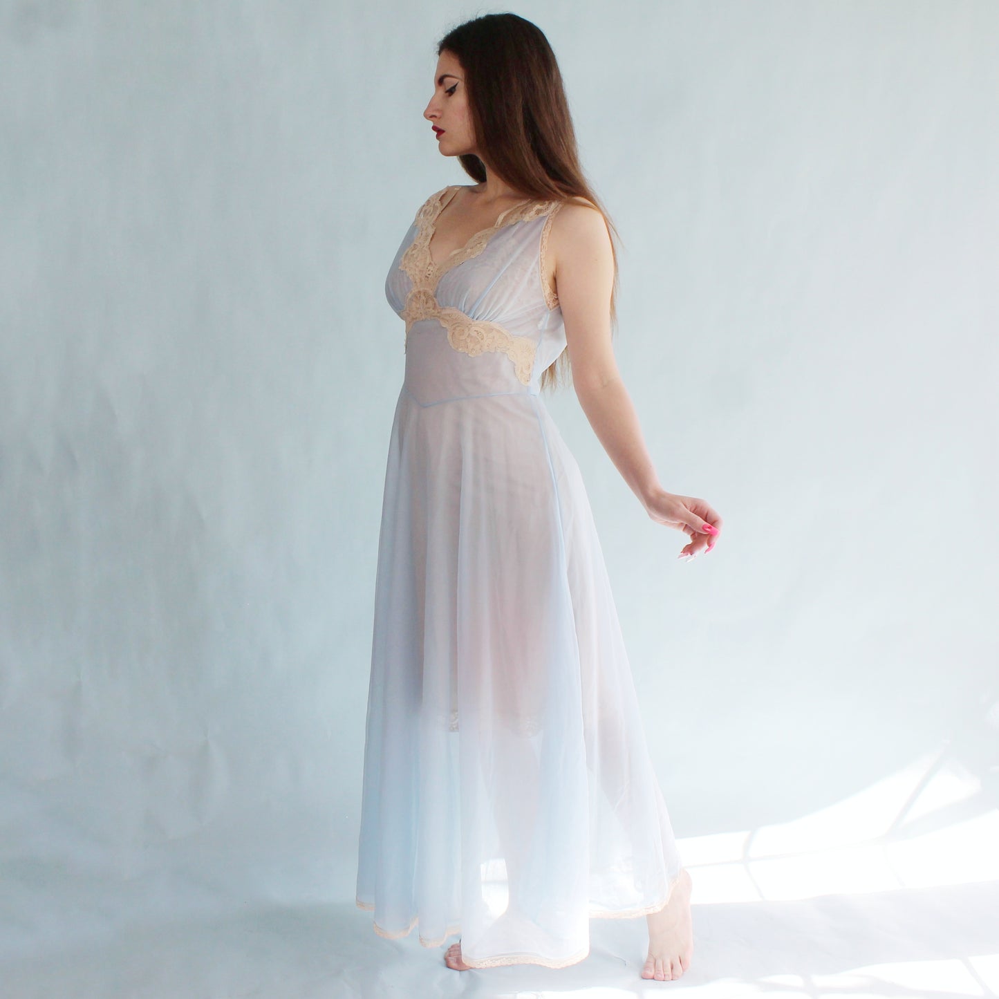 Vintage 60s Sheer Nightgown by Aristocraft