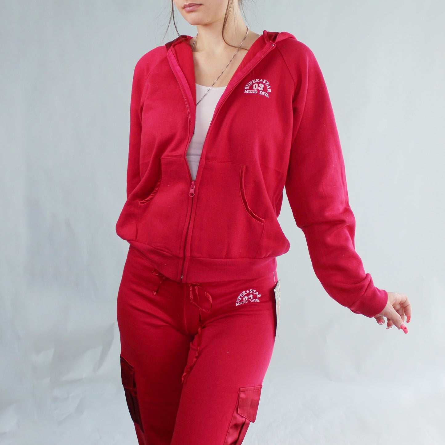 Red Vintage Y2k Mudd Sportswear Deadstock NWT Tracksuits