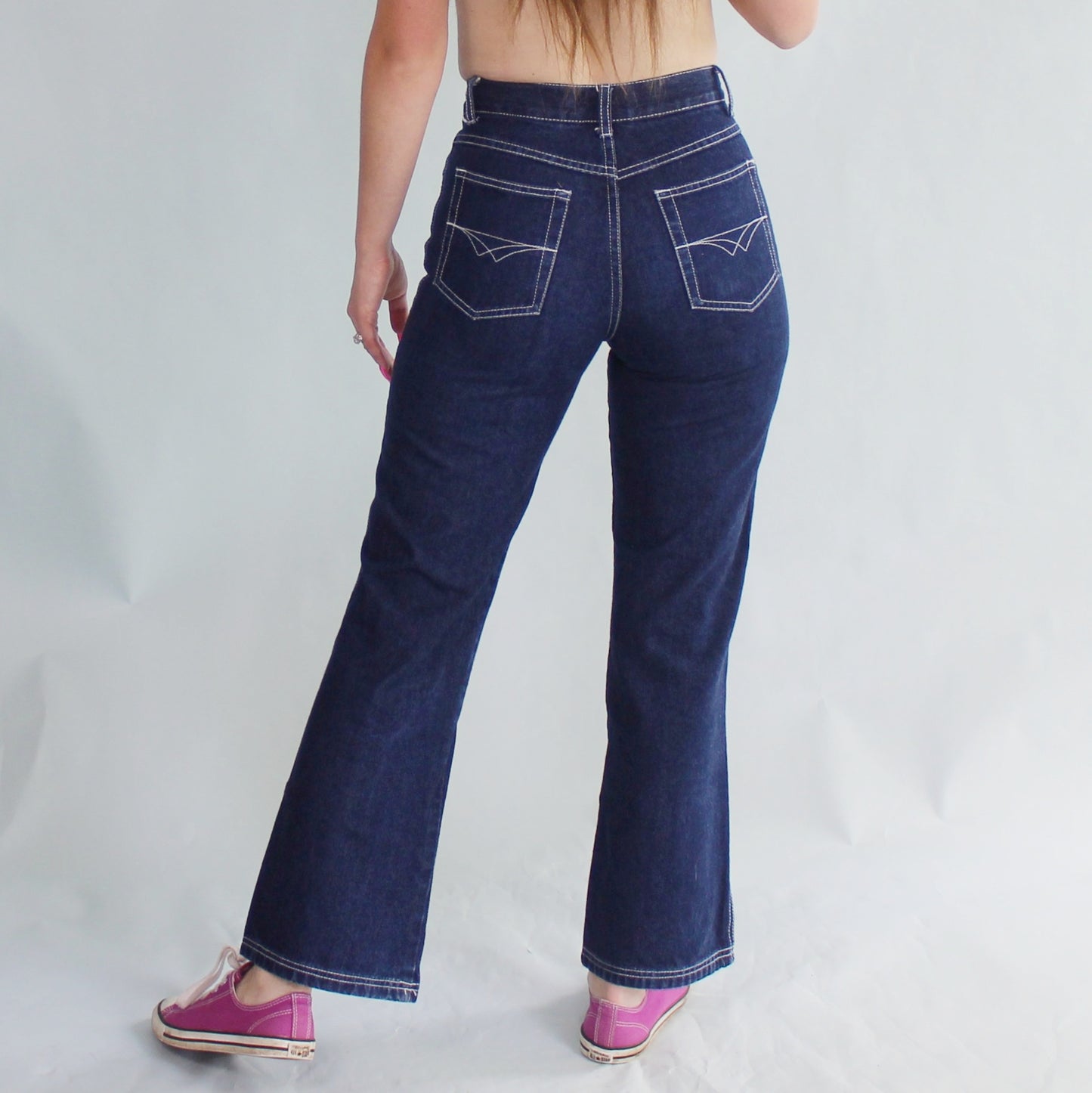 Vintage Y2k Floral Embroidered Jeans