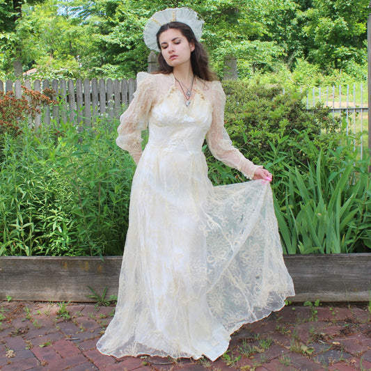 Vintage 40s Wedding Dress