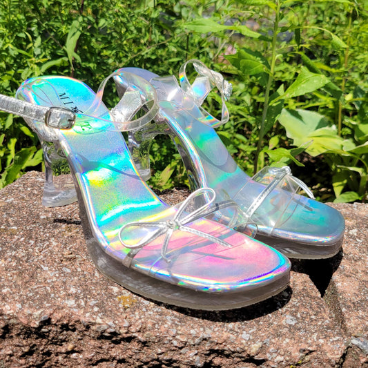 Vintage Y2k Clear Heels by Mixit
