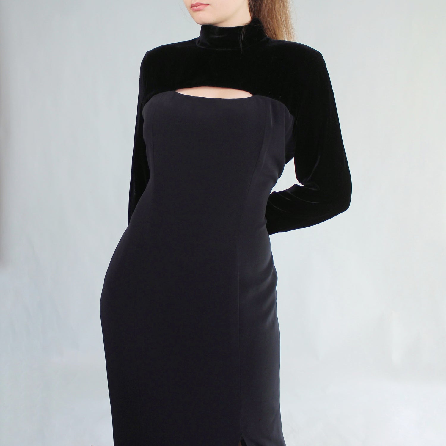 Vintage 90s Black Velvet Gothic Prom Dress by Jones New York Odd Faery Vintage 90s Black Velvet Gothic Prom Dress by Jones New York Odd Faery