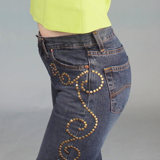 Vintage Y2k Embellished Jeans by Big Star Blue Jeans & Co.