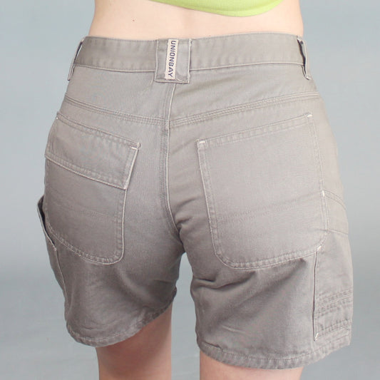 Vintage Y2k Gray Cargo Shorts by Union Bay