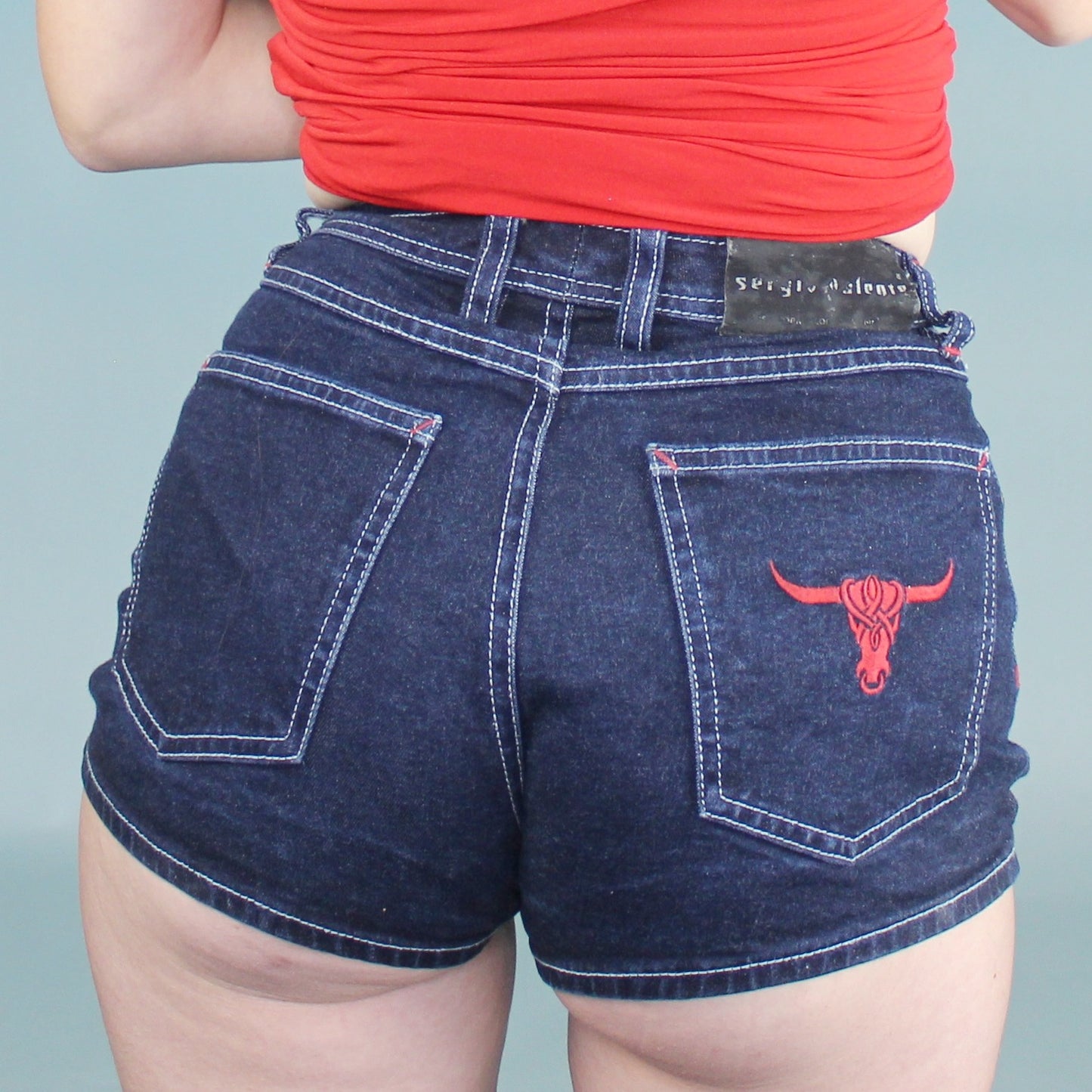 Vintage Y2k Designer Denim Shorts by Sergio Valente