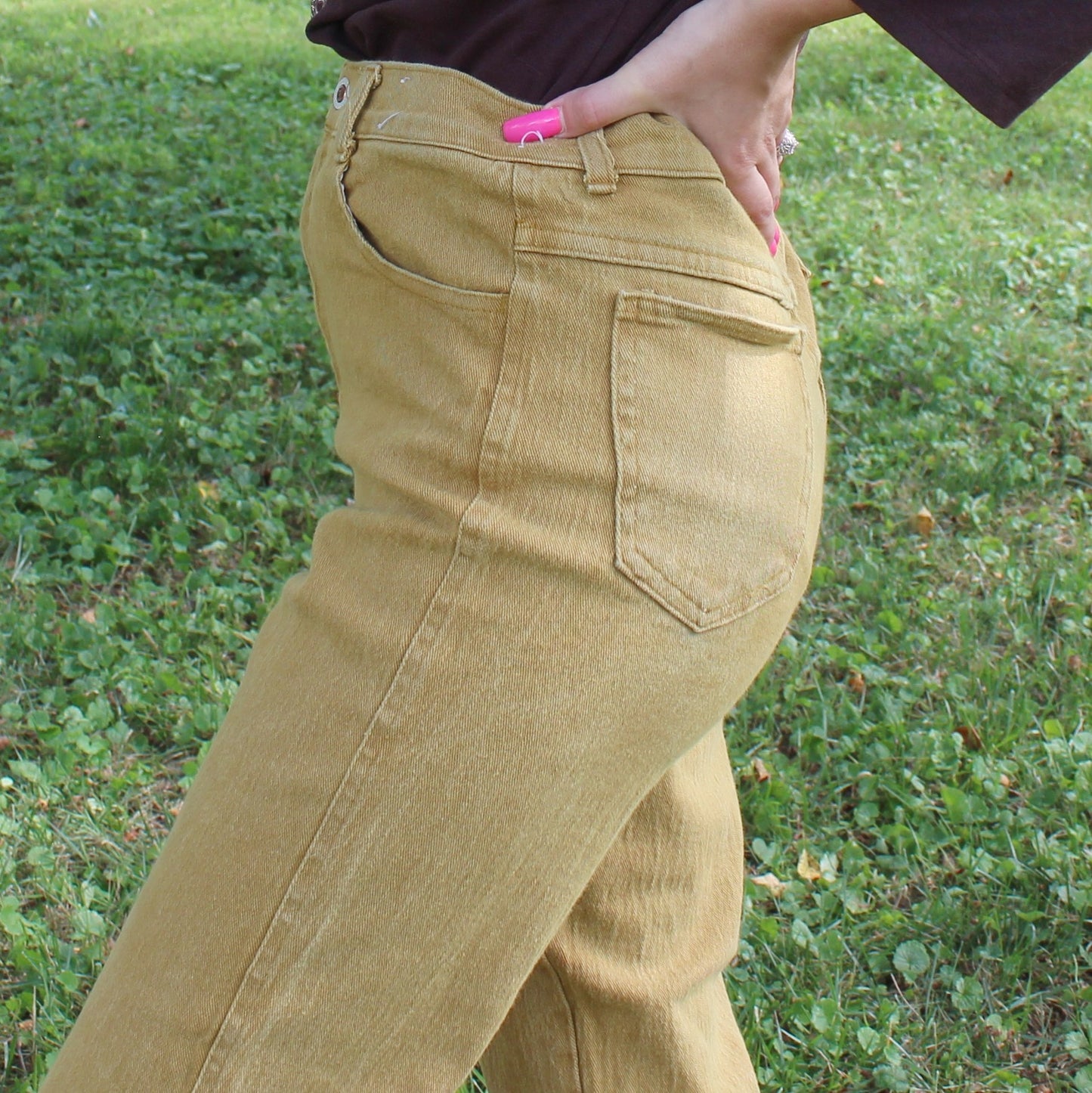 Vintage Y2k Yellow Mom Jeans by Jou Jou