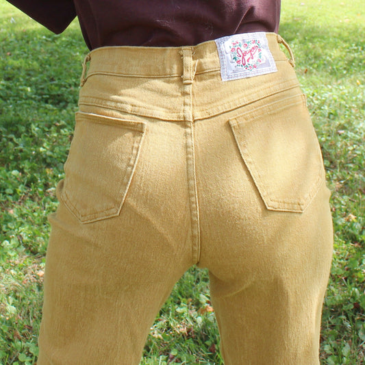 Vintage Y2k Yellow Mom Jeans by Jou Jou