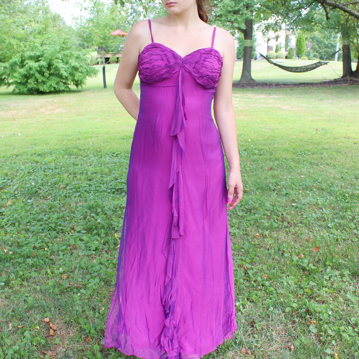 Vintage Y2k Iridescent Two toned Prom Dress from Rimini by Shaw