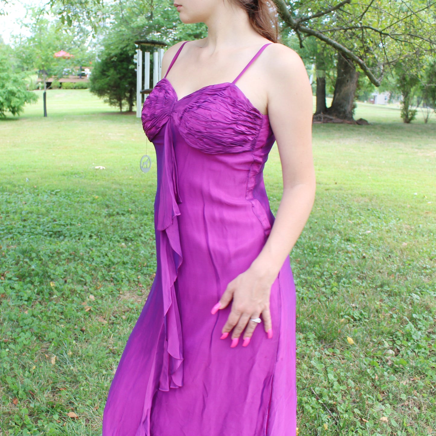 Vintage Y2k Iridescent Two toned Prom Dress from Rimini by Shaw