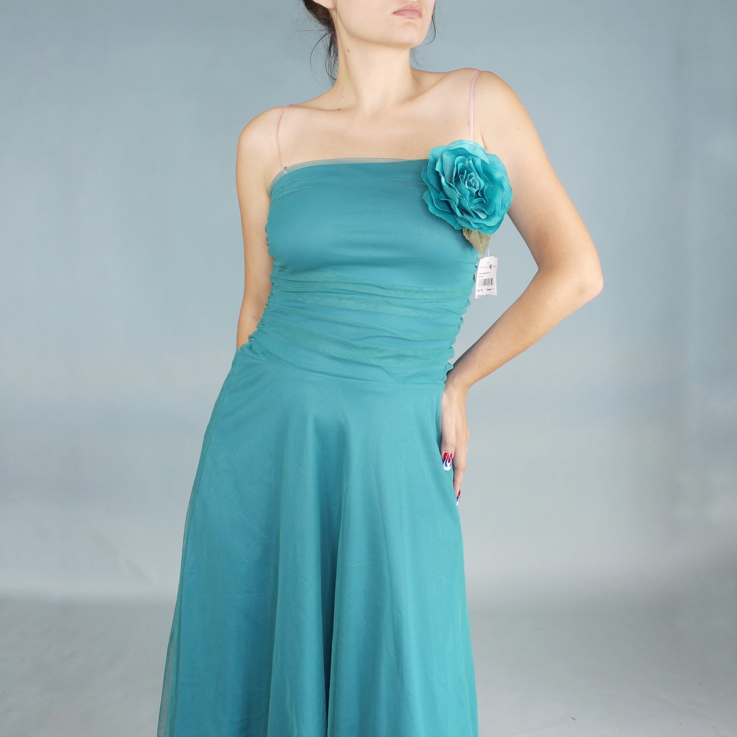 Vintage Y2k Tea Length Prom Dress Deadstock NWT by Scene – Odd Faery Vintage Y2k Tea Length Prom Dress Deadstock NWT by Scene – Odd Faery