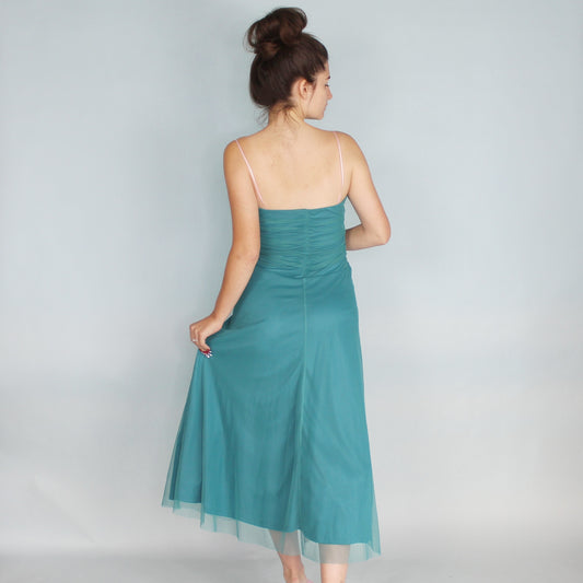 Vintage Y2k Tea Length Prom Dress Deadstock NWT by Scene