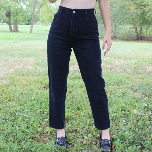Vintage 90s Black High Waisted jeans from Bongo by Gene Montessano