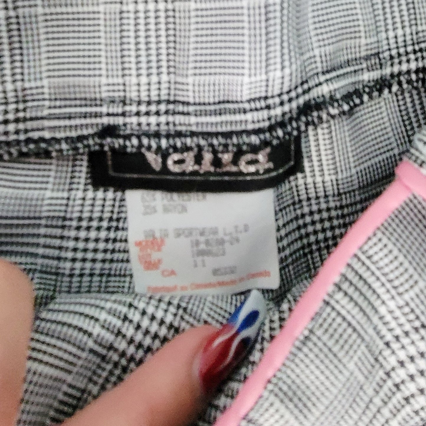 Vintage Y2k Plaid Slacks with pink Details by Valid Sportswear