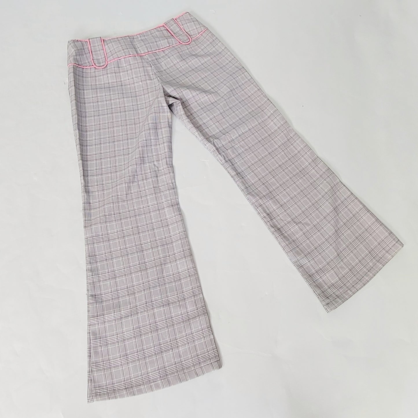 Vintage Y2k Plaid Slacks with pink Details by Valid Sportswear