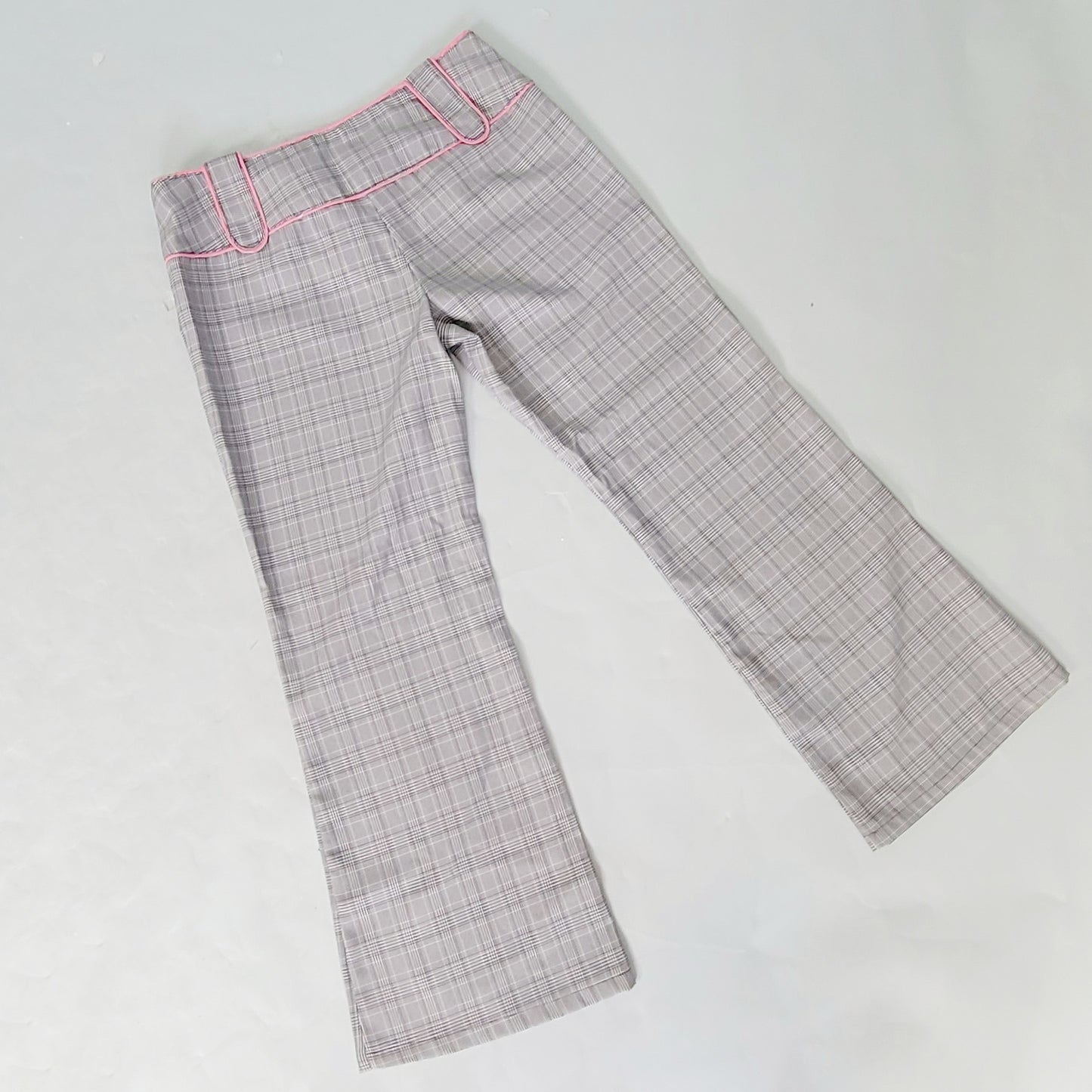 Vintage Y2k Plaid Slacks with pink Details by Valid Sportswear