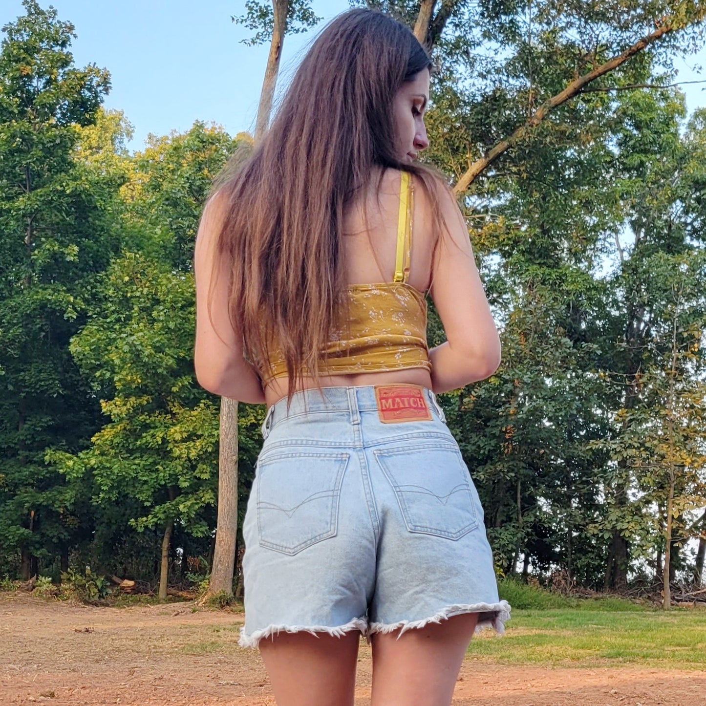 90s High Waisted Cutoff Mom Shorts by Match Jeanswear